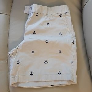 British Khaki shorts with anchor design